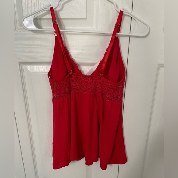 Sexy Red Lace Cami - Picture 3 of 5